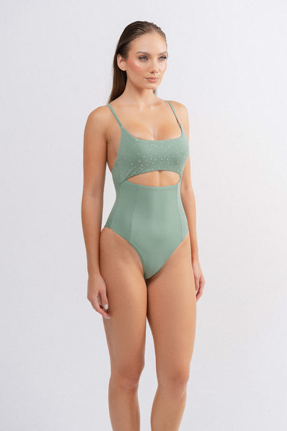 MOONLIT ONE PIECE-PISTACHIO